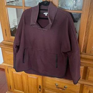L.L. Bean Signature 1/4 Zip Sweatshirt Poncho